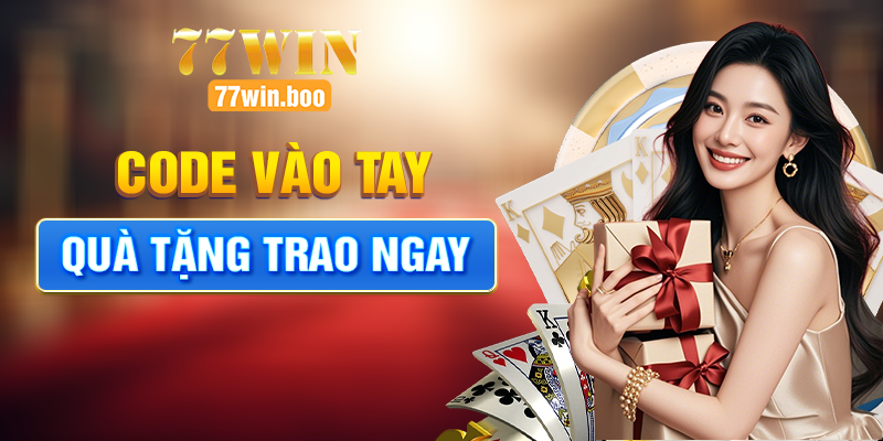 code vào tay quà tặng trao tay